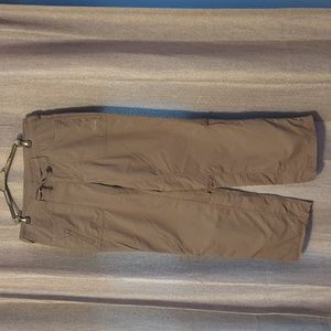 The north face athletic pants/convertible Capri size 10